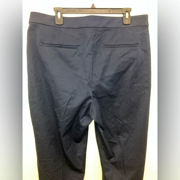 J. Crew Navy Straight Leg Dress Pants size 16 Tall NEW #151 - Picture 3 of 9